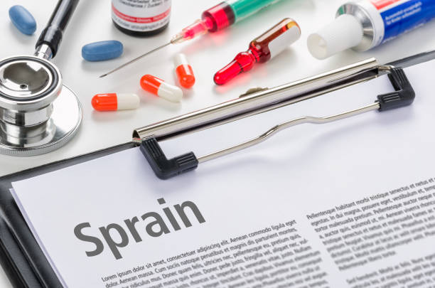 istock The diagnosis Sprain written on a clipboard 893461014