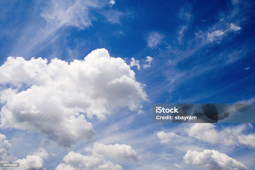 Sky and clouds  Blue Stock Photo