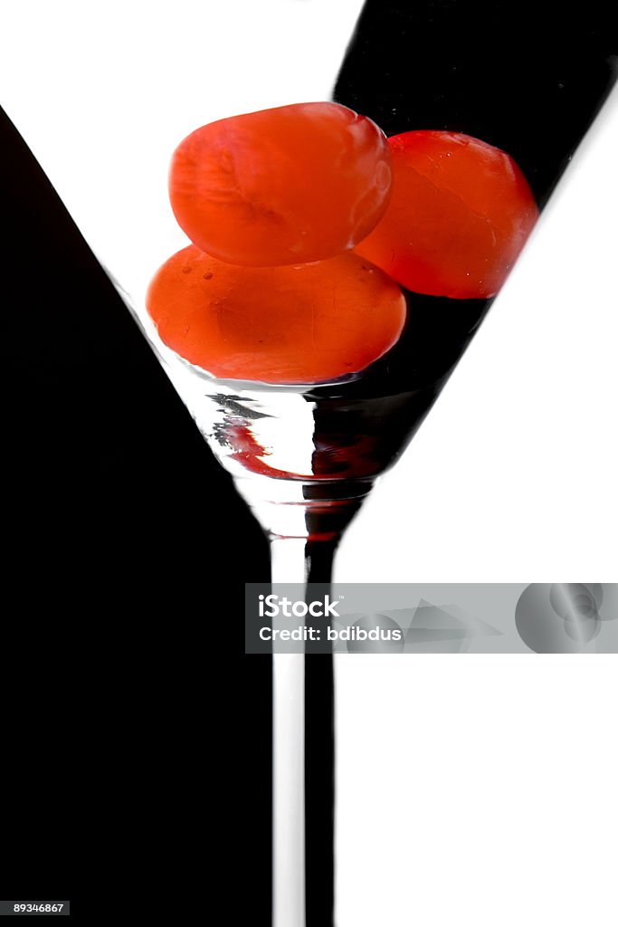 drink with cherries  Alcohol - Drink Stock Photo