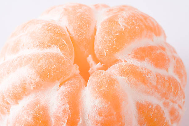 Tangerine close-up stock photo