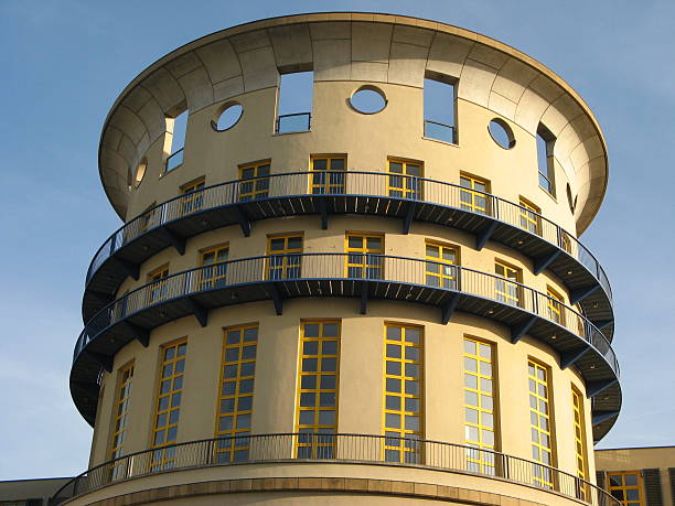 reflections at a modern office building