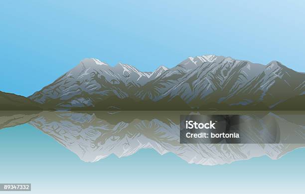 Скалистые Горы — стоковая векторная графика и другие изображения на тему Скалистые горы - Скалистые горы, Без людей, Величественный