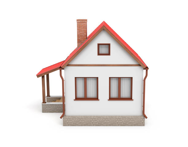 House isolated on white background