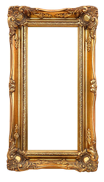 istock Antique Gold Leaf Gilt Ornate Picture Frame 89347452