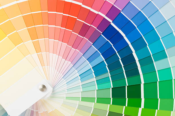 istock Paint swatches of many different colors 89347757