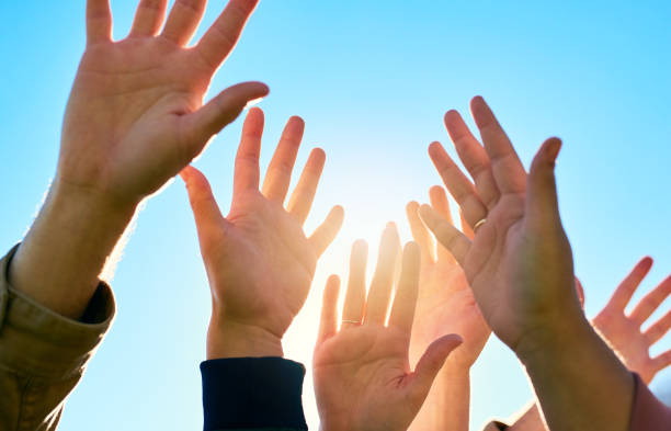 istock Put your hands in the air and celebrate life 893478578