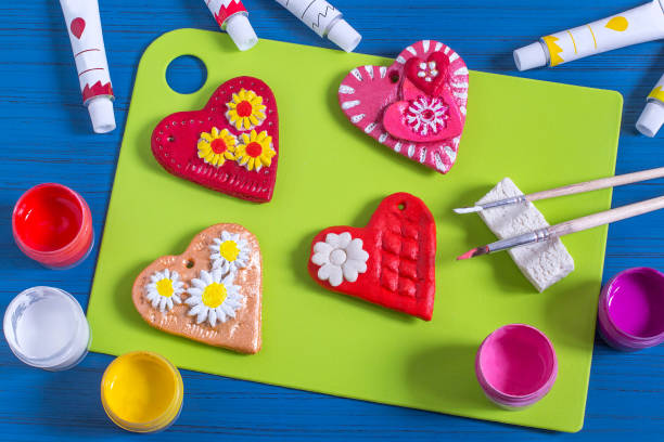 istock Making souvenirs from salted dough for Valentine's Day. Step 7 893481628