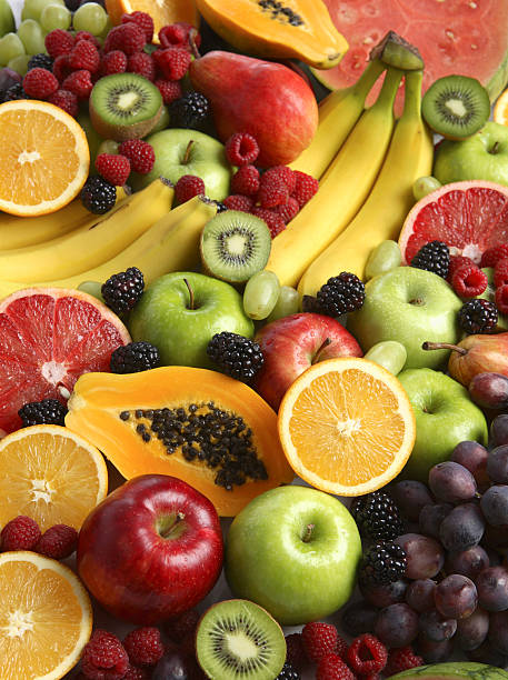 istock Background of fresh fruits 89348380