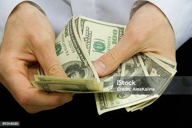 Money In The Hands Stock Photo - Download Image Now - Currency, Coin, Counting