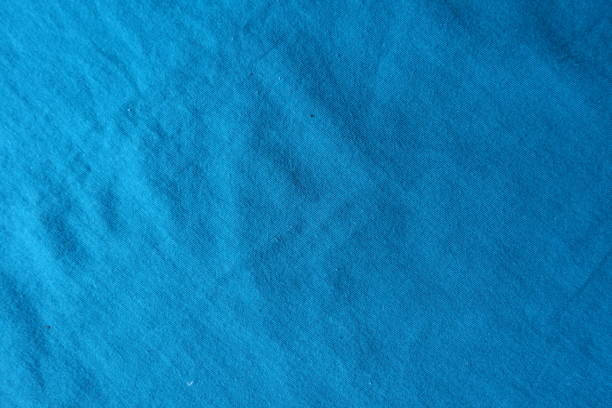 istock Blue green cotton jersey fabric from above 893486500