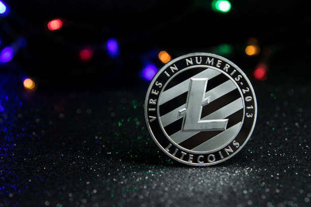 Litecoin Physical representation of the cryptocurrency Litecoin litecoin stock pictures, royalty-free photos & images