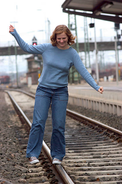 istock Woman at the station 89348911