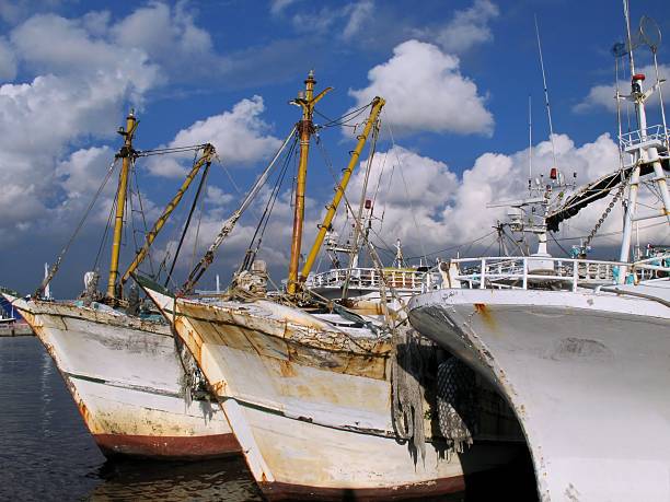 istock Old Chinese Fishing Boats 89349232