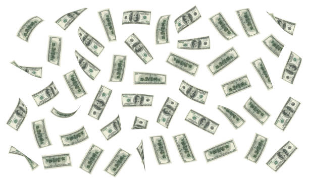 istock Dollar bills for creating own forms money supply isolated on white background. 893493646
