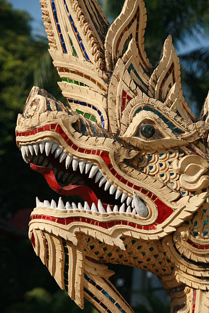 istock Dragon Head Sculpture, Chaing Mai, Thailand 89349467