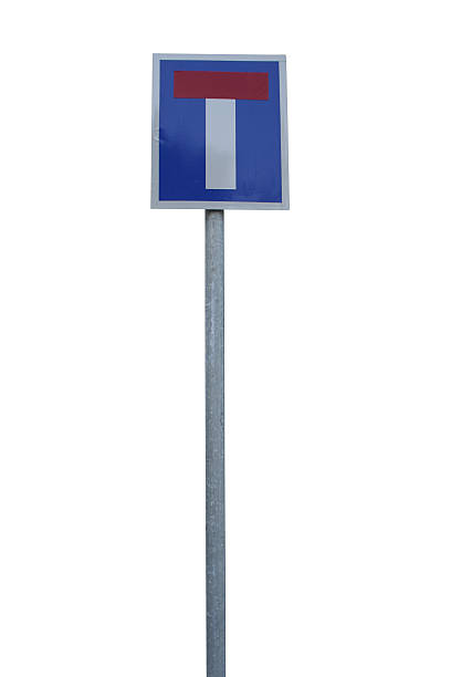 dead end sign - pole 個照片及圖片檔