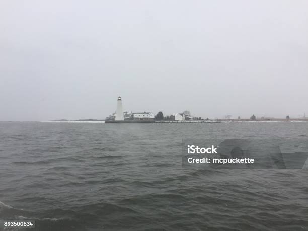 Lynde Point In December Stock Photo - Download Image Now - Beach, Beauty In Nature, Building Exterior