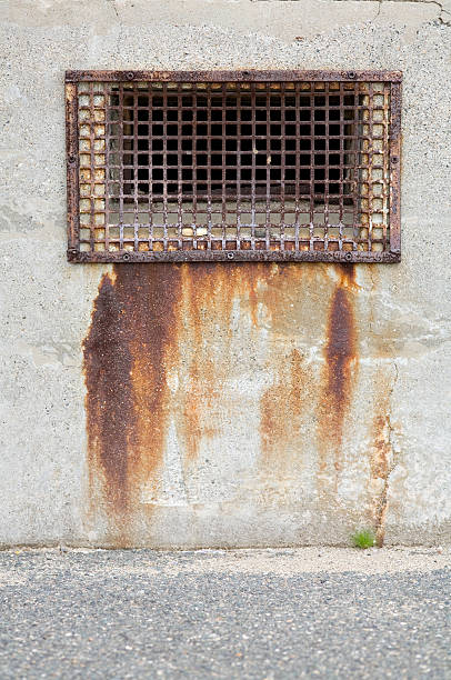 Window Grate stock photo