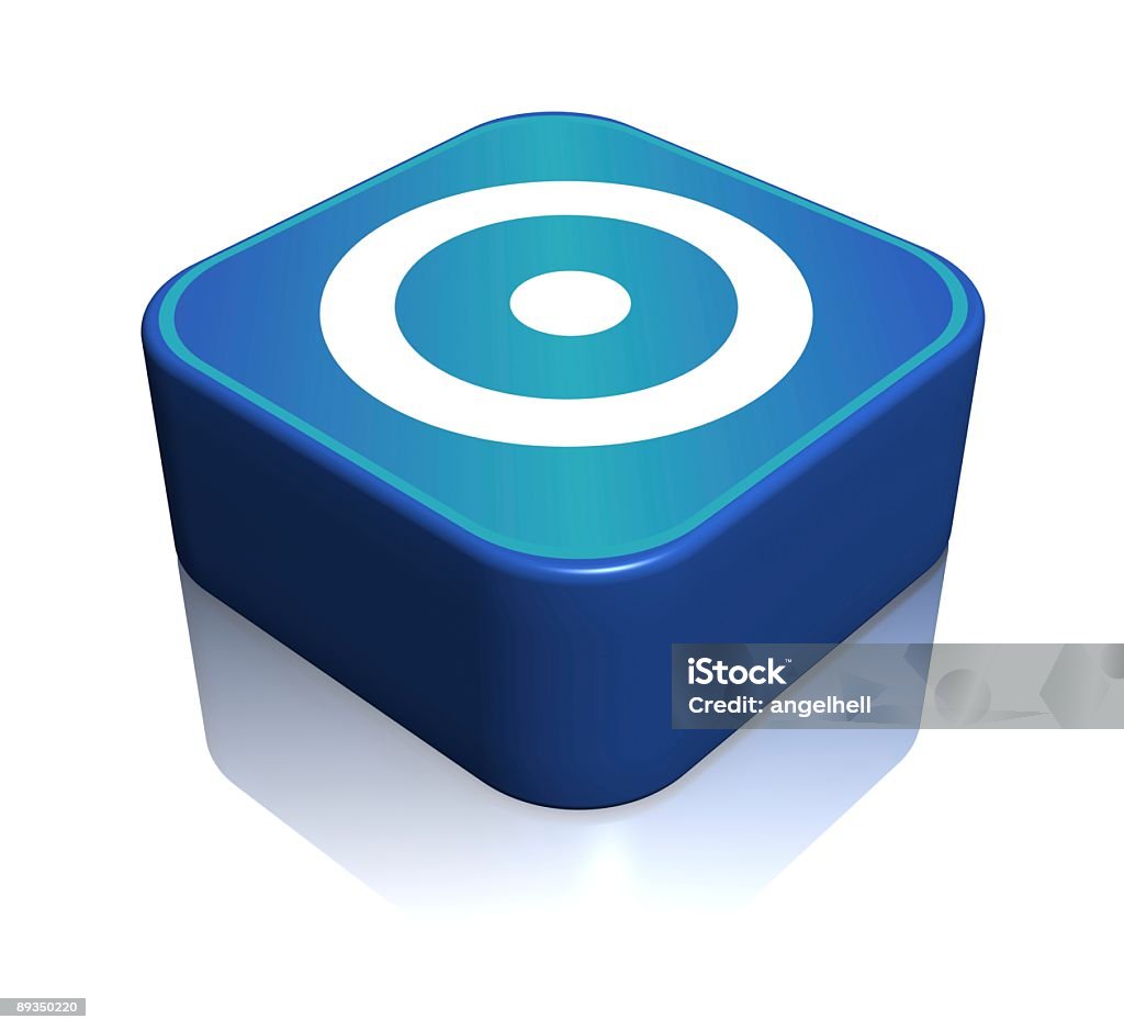OPML Icon  Blue Stock Photo