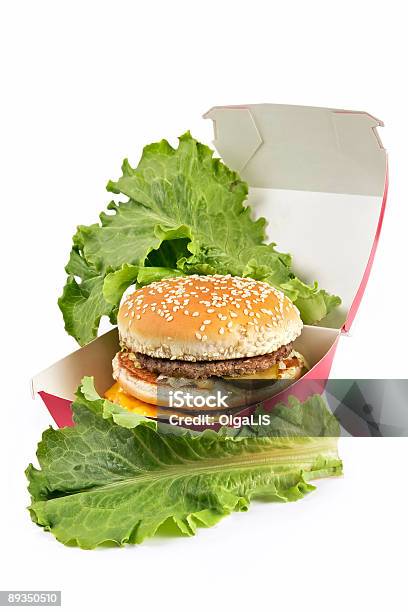 Hamburger Embalaje Con Camas Dobles Foto de stock y más banco de imágenes de Aislado - Aislado, Alimento, Alimentos cocinados