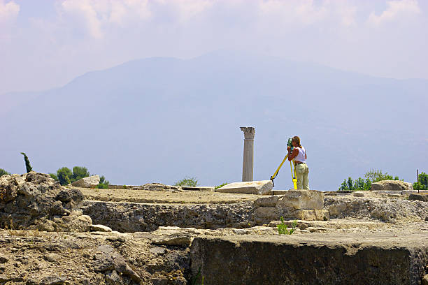 Archaeologist stock photo