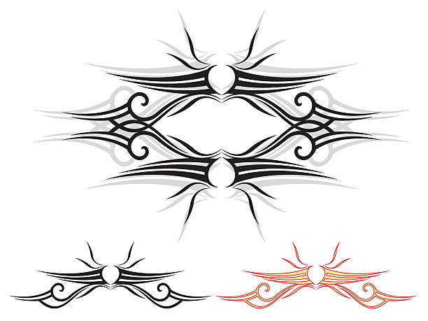 ilustraciones, imágenes clip art, dibujos animados e iconos de stock de mi sol tatuaje tribal - tribal art wing flame art