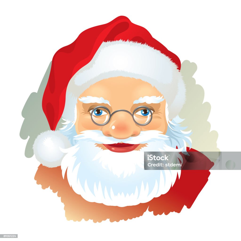 Santa  Human Face stock illustration