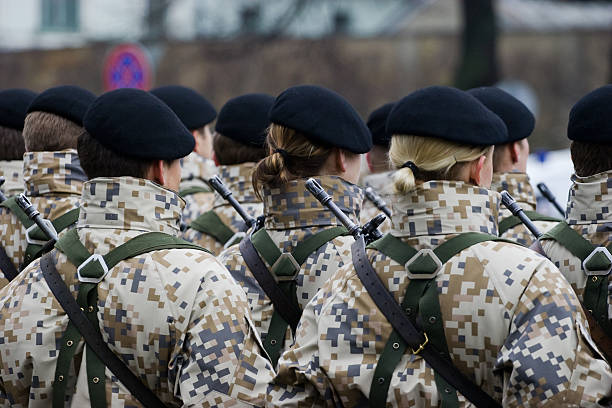 istock Soldiers at the Military parade 89351381