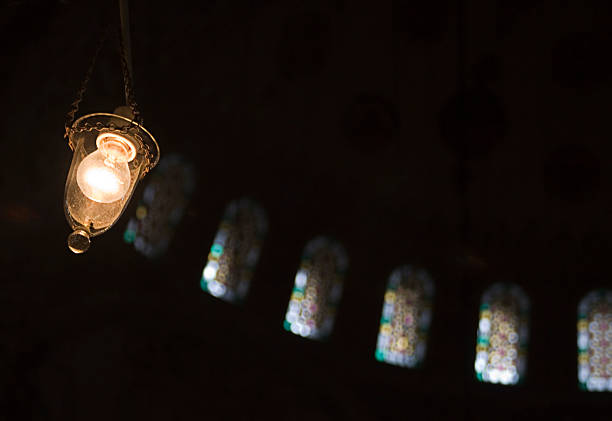 mosque interior stock photo