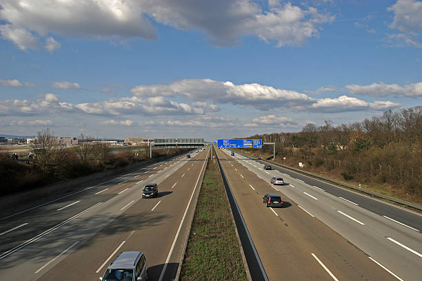 istock Wide angle shot of freeway 89352161