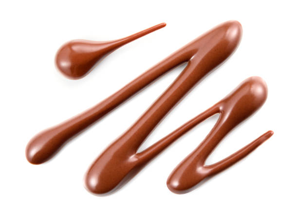 istock Chocolate sauce. Hot chocolate. Chocolate wave isolated on white background 893528546