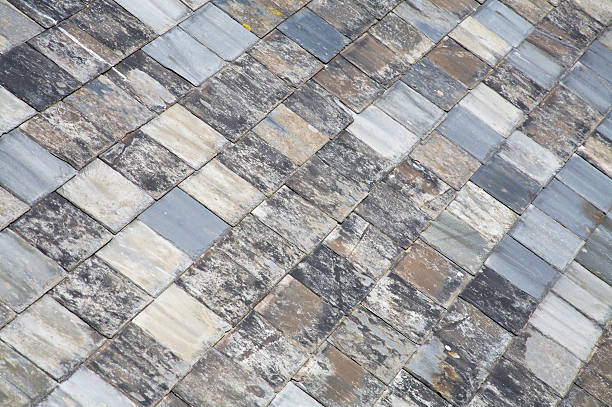 istock Slate roof detail 89352858