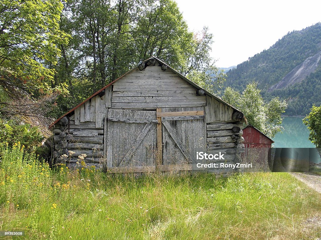 Legno vecchio Capannone - Foto stock royalty-free di Scena rurale