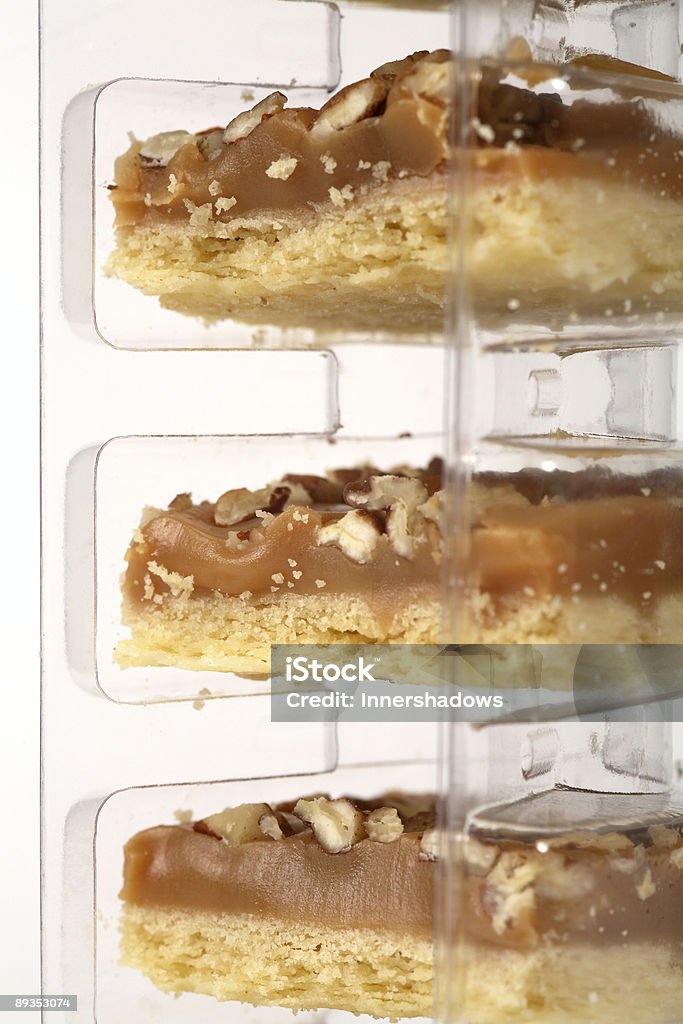 Pastel de pacanas caramelo de manteca - Foto de stock de Al horno libre de derechos