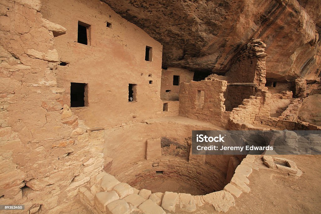 Spruce Tree House, le Parc National de Mesa Verde - Photo de Antique libre de droits