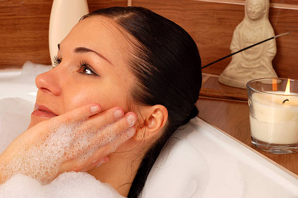 istock woman relaxing in bath 89353580