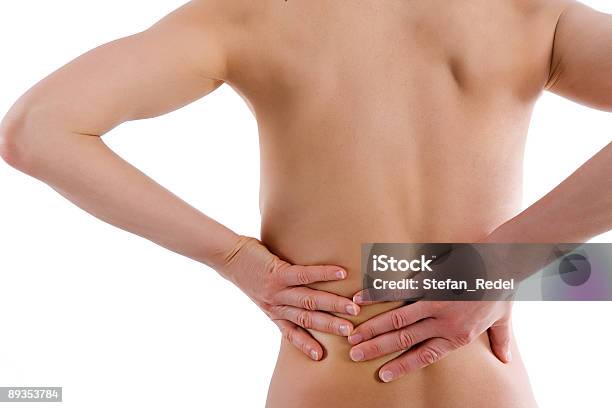 Backache Stock Photo - Download Image Now - Acute Angle, Adult, Back