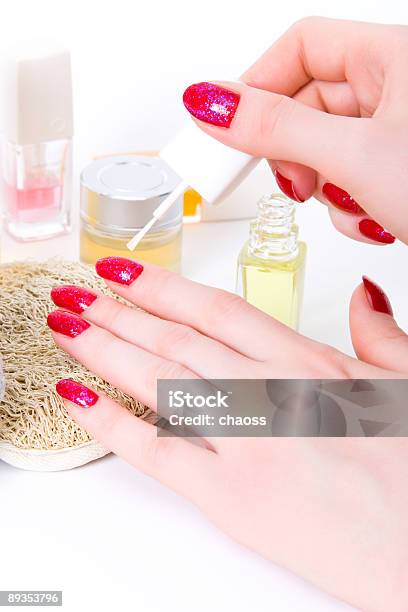 Woman Hand With Nail Varnish Stock Photo - Download Image Now - 20-29 Years, Adult, Beautiful People