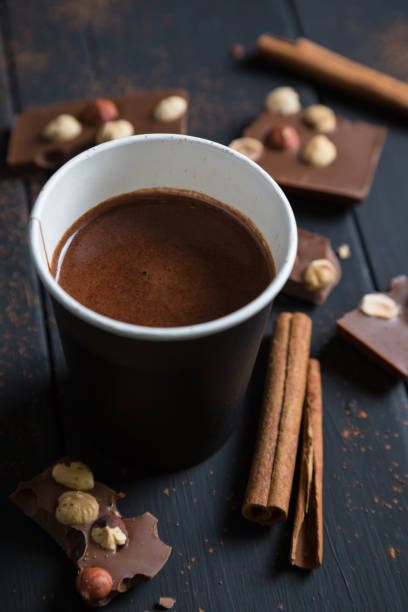 istock Hot chocolate in a paper cup 893537972