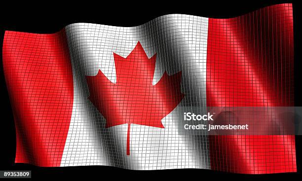 Bandeira Do Canadá Feito De Cubos Caminho De Clip - Fotografias de stock e mais imagens de América do Norte - América do Norte, Bandeira, Bandeira do Canadá