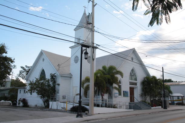 Newman United Methodist Church, exterior, Key West, Florida.