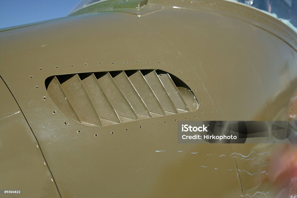 Jet fighter vent detail Jet fighter vent on nose cone. Adventure Stock Photo