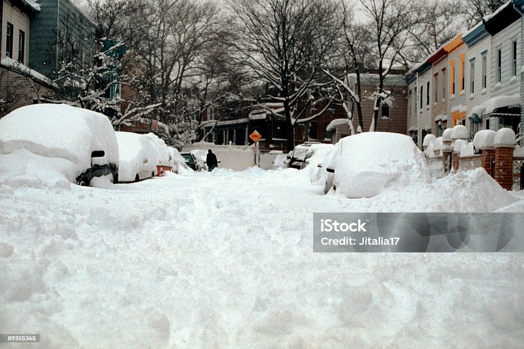 3 フィートの雪のストリート NYC ブリザード 2006 年） - 雪のロイヤリティフリーストックフォト