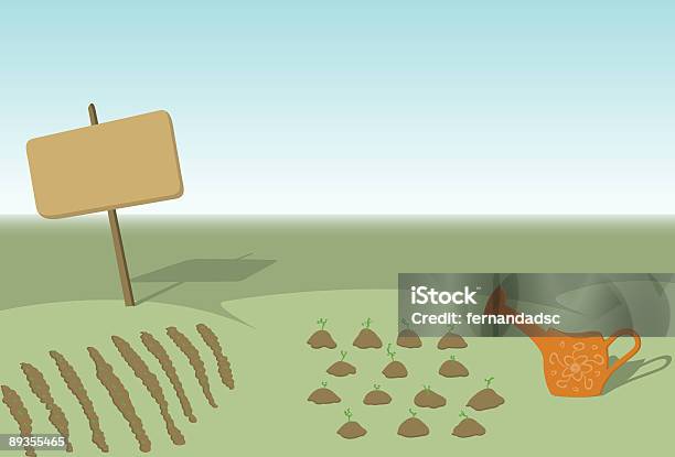 Gemüsegarten Stock Vektor Art und mehr Bilder von Agrarbetrieb - Agrarbetrieb, Farbbild, Gemüsegarten