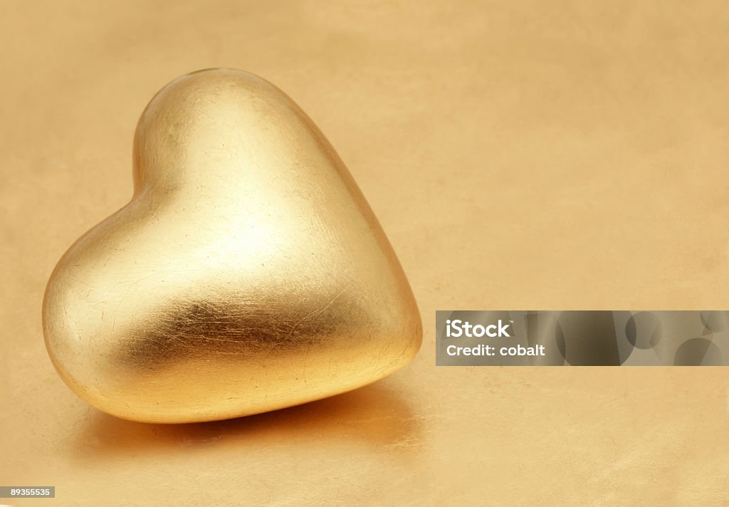 Golden Valentine  Gold - Metal Stock Photo