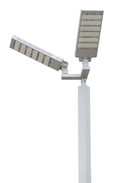 istock LED street light pole on white background with clipping path 893561854