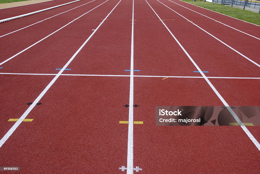 Pista de Corrida de linhas - Royalty-free Atletismo Foto de stock