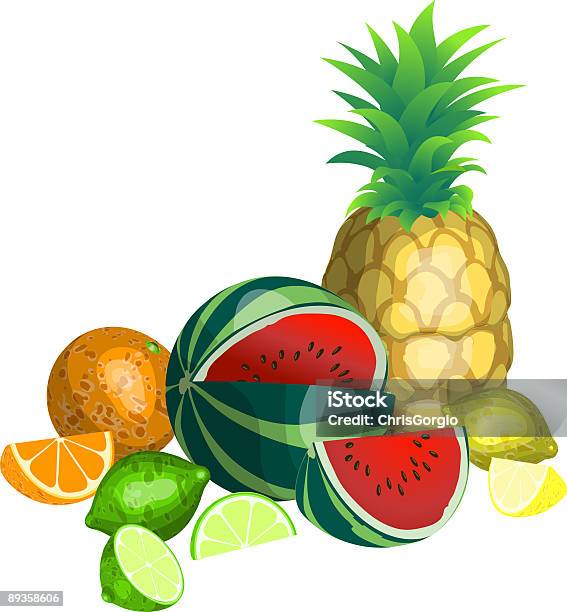 Ilustración de Frutas Tropical y más Vectores Libres de Derechos de Color - Tipo de imagen - Color - Tipo de imagen, Fruta, Fruta tropical