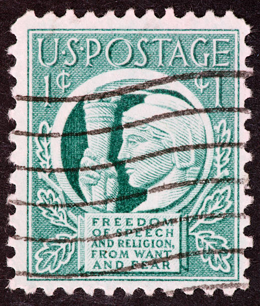 istock Four freedoms stamp 1943 89358692