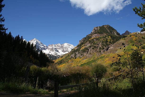 pistine mountain stock photo